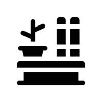 shelf glyph icon. Strong and solid icon for websites and mobile apps. vector