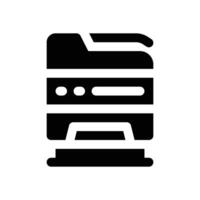 copier glyph icon. Strong and solid icon for websites and mobile apps. vector