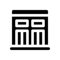 elevator glyph icon. Strong and solid icon for websites and mobile apps. vector
