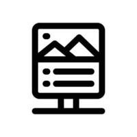 city poster line icon. Clean and minimalist icon for websites and mobile apps. vector