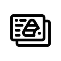 business card line icon. Clean and minimalist icon for websites and mobile apps. vector