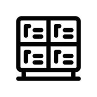 locker line icon. Clean and minimalist icon for websites and mobile apps. vector