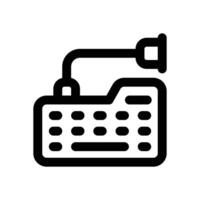 keyboard line icon. Clean and minimalist icon for websites and mobile apps. vector