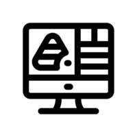 design line icon. Clean and minimalist icon for websites and mobile apps. vector