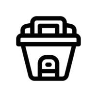 bin line icon. Clean and minimalist icon for websites and mobile apps. vector