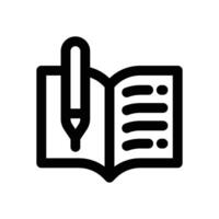 notebook line icon. Clean and minimalist icon for websites and mobile apps. vector