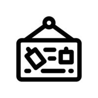 board line icon. Clean and minimalist icon for websites and mobile apps. vector