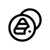 badge line icon. Clean and minimalist icon for websites, mobile apps, presentations, and logos. Fully scalable and customizable for any project. vector