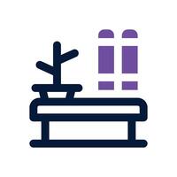 shelf dual tone icon. Sleek and modern icon for websites and mobile apps. vector