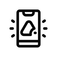 smartphone line icon. Clean and minimalist icon for websites and mobile apps. vector