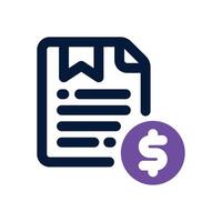report dual tone icon. Sleek and modern icon for websites and mobile apps. vector