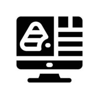design glyph icon. Strong and solid icon for websites and mobile apps. vector
