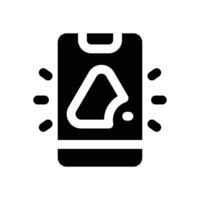 smartphone glyph icon. Strong and solid icon for websites and mobile apps. vector