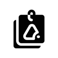 tag glyph icon. Strong and solid icon for websites, mobile interfaces, presentations, and visual branding. High quality and easy to edit. vector
