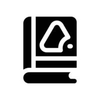 book glyph icon. Strong and solid icon for websites and mobile apps. vector
