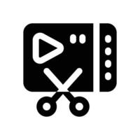 editing glyph icon. Strong and solid icon for websites and mobile apps. vector