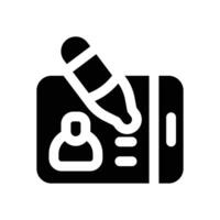 blogger glyph icon. Strong and solid icon for websites, mobile interfaces, presentations, and visual branding. High quality and easy to edit. vector