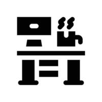 workplace glyph icon. Strong and solid icon for websites, mobile interfaces, presentations, and visual branding. High quality and easy to edit. vector