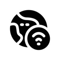internet glyph icon. Strong and solid icon for websites and mobile apps. vector