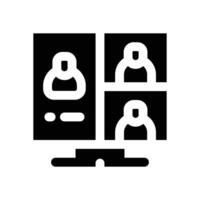 webinar glyph icon. Strong and solid icon for websites and mobile apps. vector