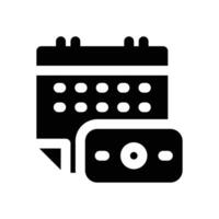payment day glyph icon. Strong and solid icon for websites, mobile interfaces, presentations, and visual branding. High quality and easy to edit. vector
