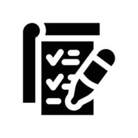 to do list glyph icon. Strong and solid icon for websites, mobile interfaces, presentations, and visual branding. High quality and easy to edit. vector