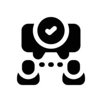 communication glyph icon. Strong and solid icon for websites, mobile interfaces, presentations, and visual branding. High quality and easy to edit. vector
