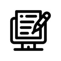 copywriter line icon. Clean and minimalist icon for websites, mobile apps, presentations, and logos. Fully scalable and customizable for any project. vector