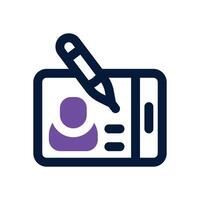 blogger dual tone icon. Sleek and modern icon for websites, mobile apps, marketing materials, and corporate design. Fully scalable and ready to use. vector