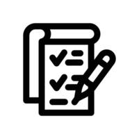 to do list line icon. Clean and minimalist icon for websites, mobile apps, presentations, and logos. Fully scalable and customizable for any project. vector
