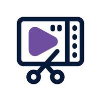editing dual tone icon. Sleek and modern icon for websites and mobile apps. vector