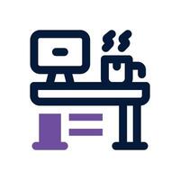 workplace dual tone icon. Sleek and modern icon for websites, mobile apps, marketing materials, and corporate design. Fully scalable and ready to use. vector