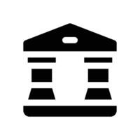 court glyph icon. Strong and solid icon for websites, mobile interfaces, presentations, and visual branding. High quality and easy to edit. vector