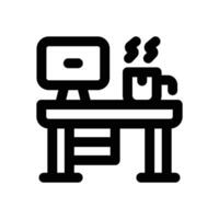 workplace line icon. Clean and minimalist icon for websites and mobile apps. vector