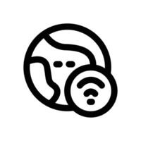 internet line icon. Clean and minimalist icon for websites and mobile apps. vector