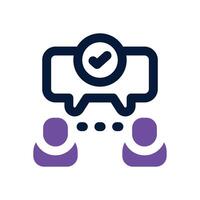 communication dual tone icon. Sleek and modern icon for websites, mobile apps, marketing materials, and corporate design. Fully scalable and ready to use. vector