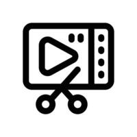 editing line icon. Clean and minimalist icon for websites and mobile apps. vector