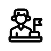 independent line icon. Clean and minimalist icon for websites and mobile apps. vector