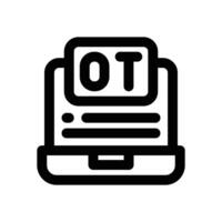 overtime line icon. Clean and minimalist icon for websites and mobile apps. vector