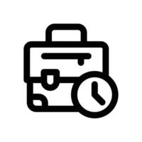 working time line icon. Clean and minimalist icon for websites and mobile apps. vector