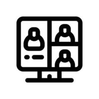 webinar line icon. Clean and minimalist icon for websites and mobile apps. vector