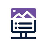 city poster dual tone icon. Sleek and modern icon for websites and mobile apps. vector
