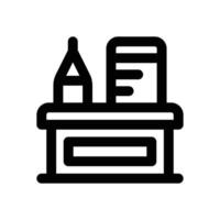 stationery line icon. Clean and minimalist icon for websites and mobile apps. vector