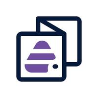 brochure dual tone icon. Sleek and modern icon for websites and mobile apps. vector