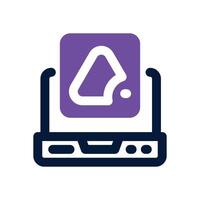 web design dual tone icon. Sleek and modern icon for websites and mobile apps. vector