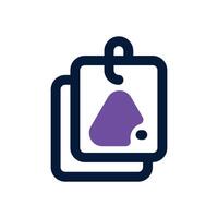 tag dual tone icon. Sleek and modern icon for websites, mobile apps, marketing materials, and corporate design. Fully scalable and ready to use. vector