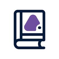 book dual tone icon. Sleek and modern icon for websites and mobile apps. vector