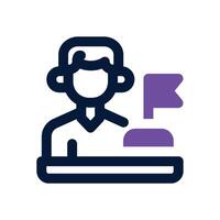 independent dual tone icon. Sleek and modern icon for websites, mobile apps, marketing materials, and corporate design. Fully scalable and ready to use. vector