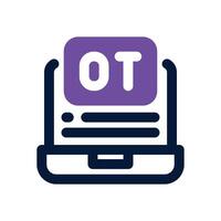 overtime dual tone icon. Sleek and modern icon for websites, mobile apps, marketing materials, and corporate design. Fully scalable and ready to use. vector