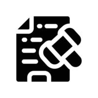 legal document glyph icon. Strong and solid icon for websites and mobile apps. vector